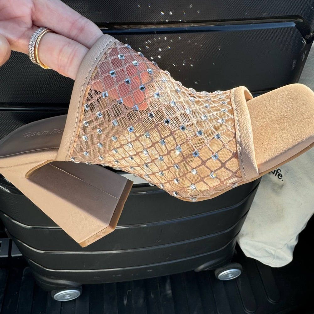 Open Edit nude and sparkles shoes NEW!!!